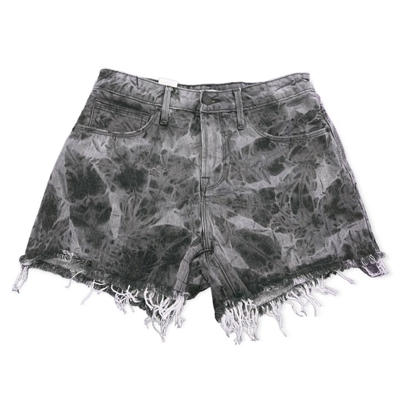 Good American Good 90s Denim Jeans Shorts High Waisted Black size 26 - Picture 2 of 7